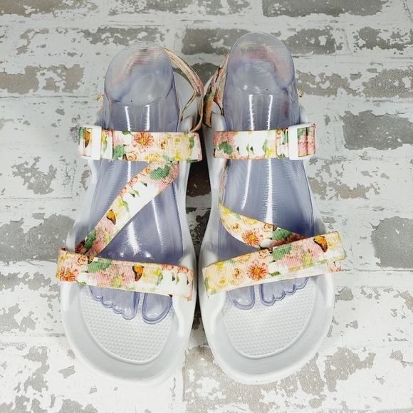 Blowfish Ruble White Pixie Garden Adjustable Comfort Strap Sandals O441 - Picture 4 of 8